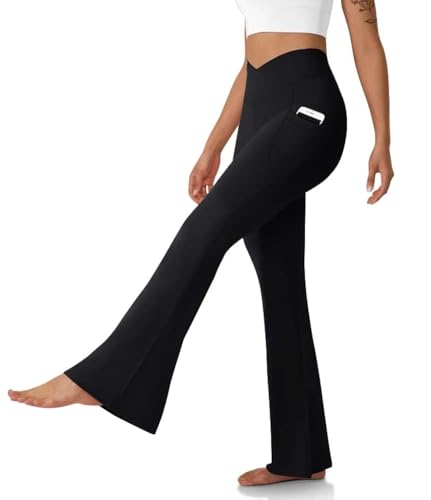 Fold Over Flare Leggings